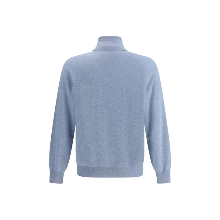 Brunello Cucinelli Blue Cashmere Sweater