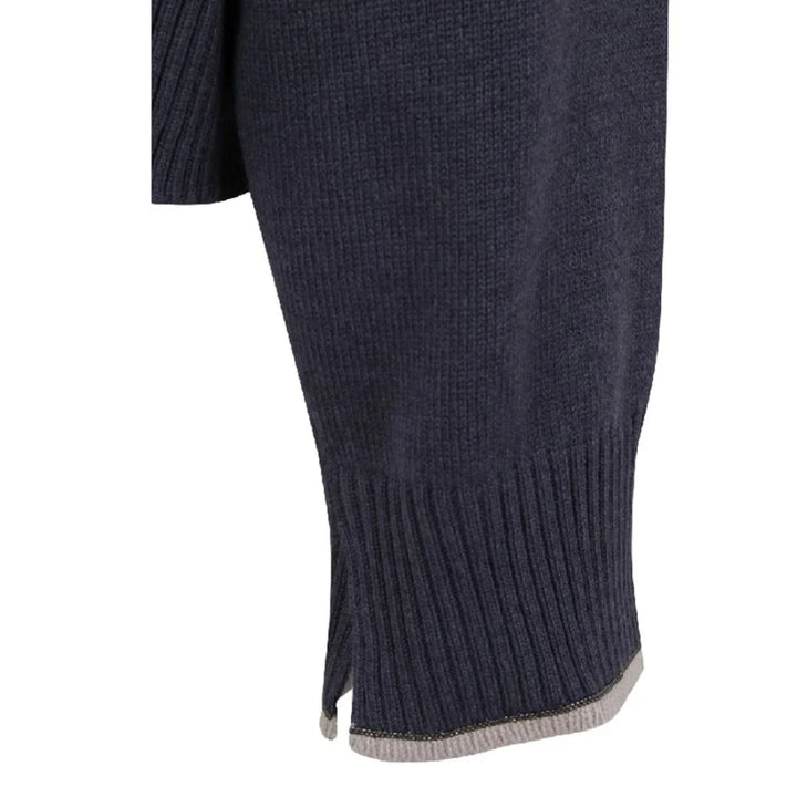 Brunello Cucinelli Blue Cashmere Sweater