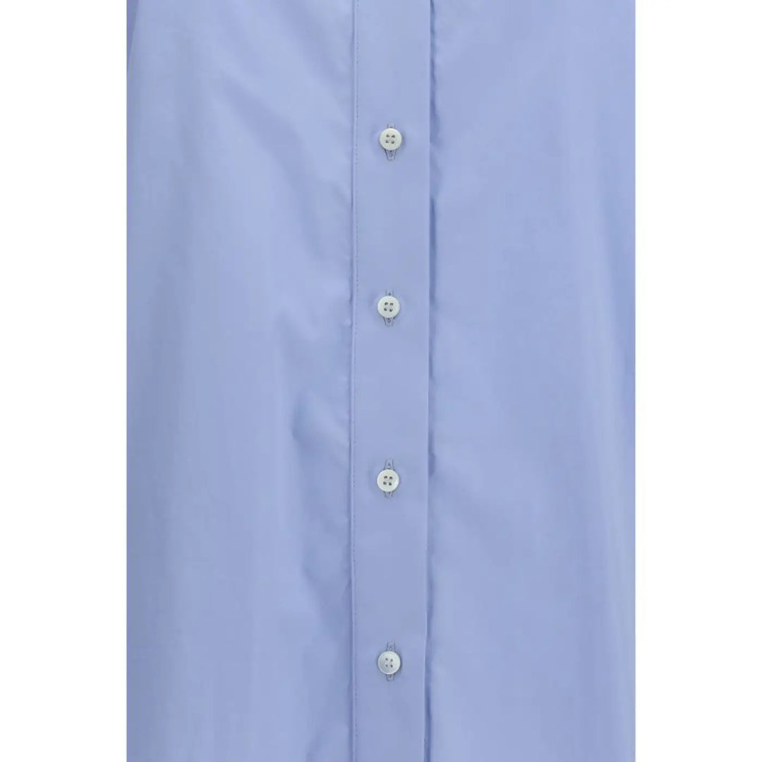 Brunello Cucinelli Blue Cotton Blouse