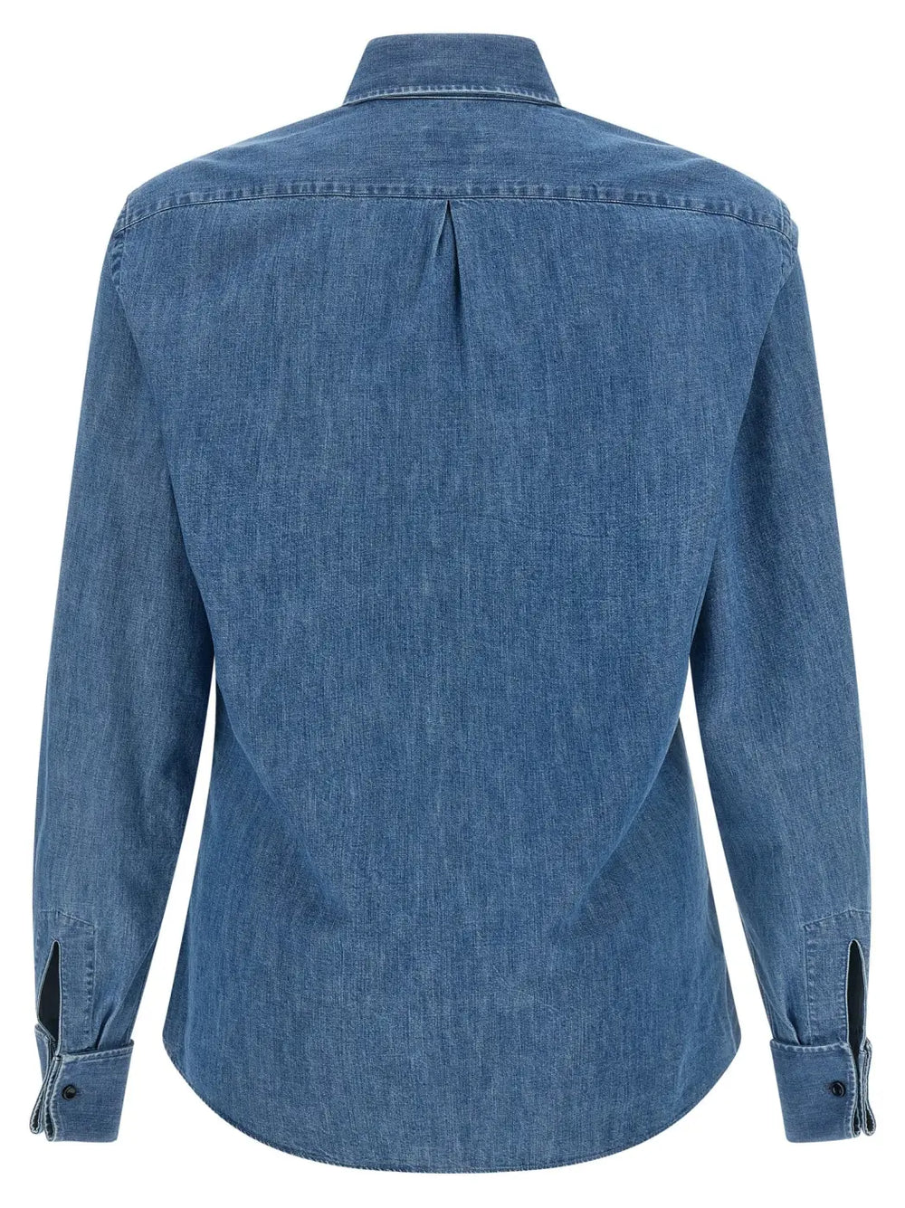Brunello Cucinelli Blue Cotton Blouse