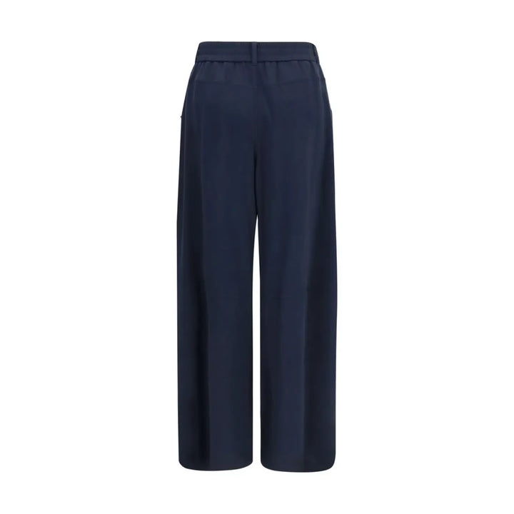 Brunello Cucinelli Blue Cotton Casual Pants