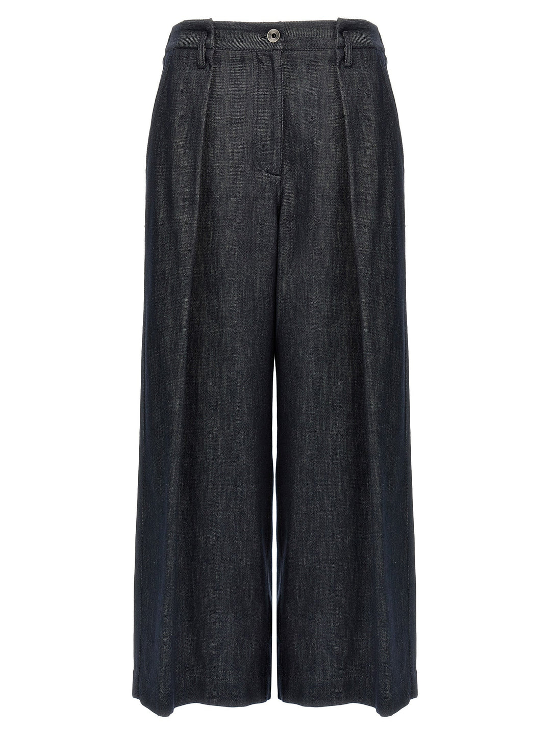 Brunello Cucinelli Blue Cotton Casual Pants