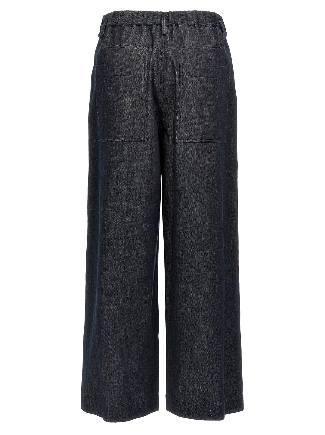 Brunello Cucinelli Blue Cotton Casual Pants