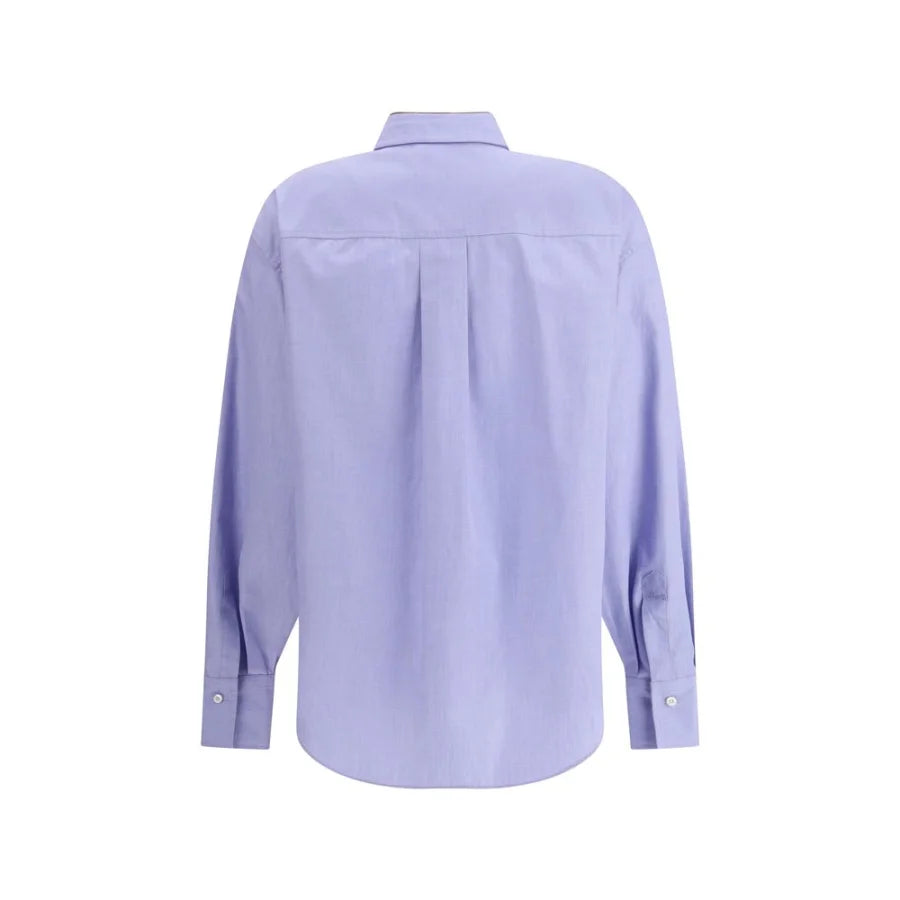 Brunello Cucinelli Blue Cotton Dress Shirt