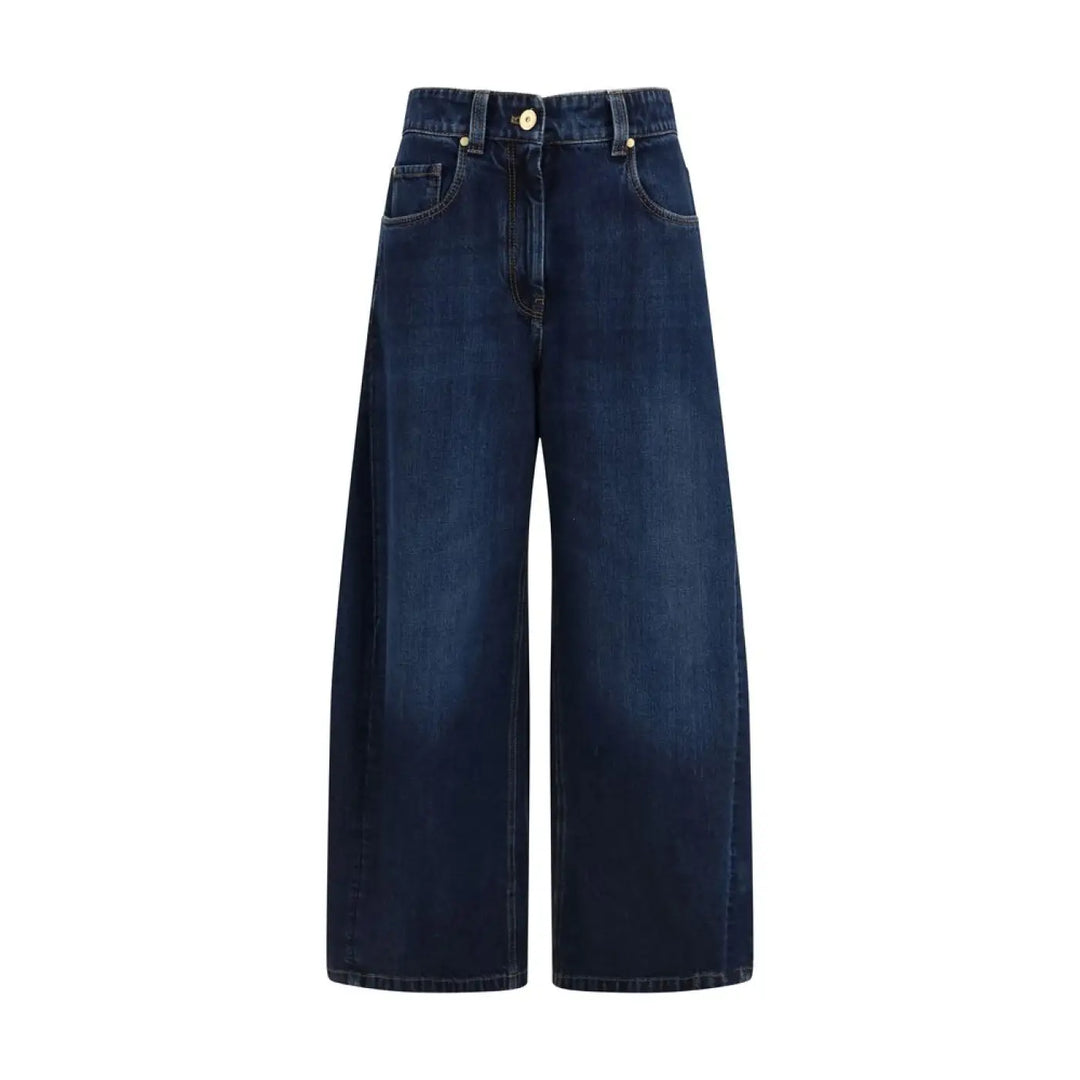 Brunello Cucinelli Blue Cotton Jeans Denim