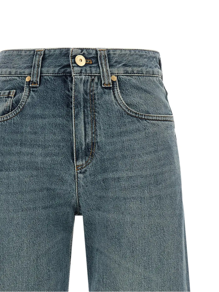 Brunello Cucinelli Blue Cotton Jeans Denim