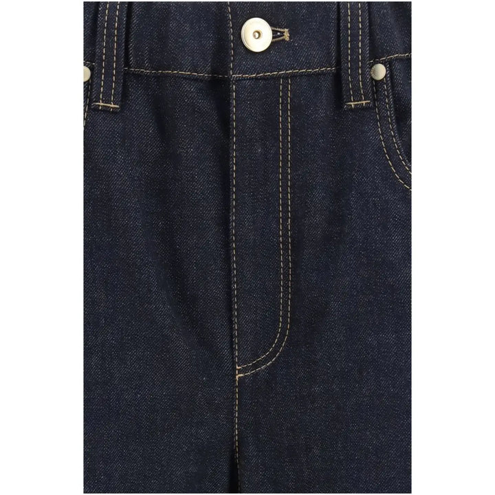 Brunello Cucinelli Blue Cotton Jeans Denim