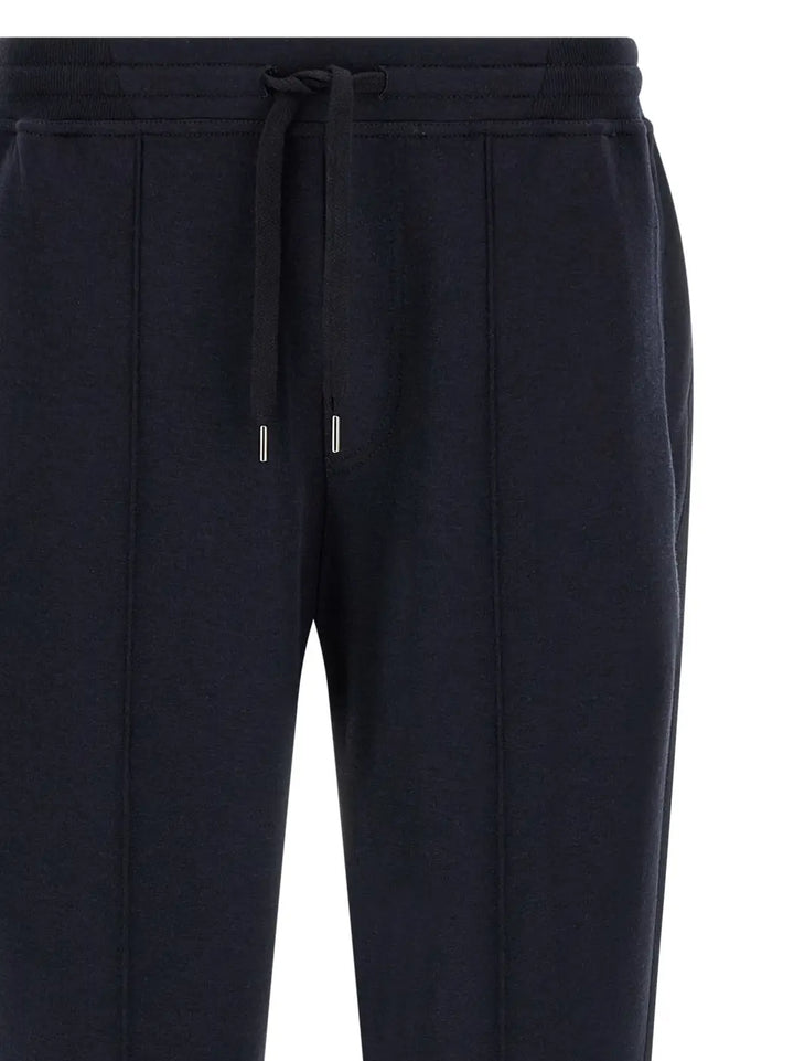 Brunello Cucinelli Blue Cotton Joggers (workout Pants)