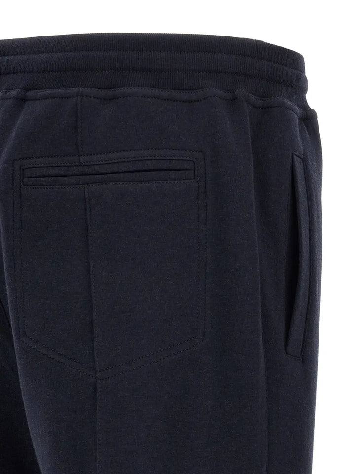 Brunello Cucinelli Blue Cotton Joggers (workout Pants)
