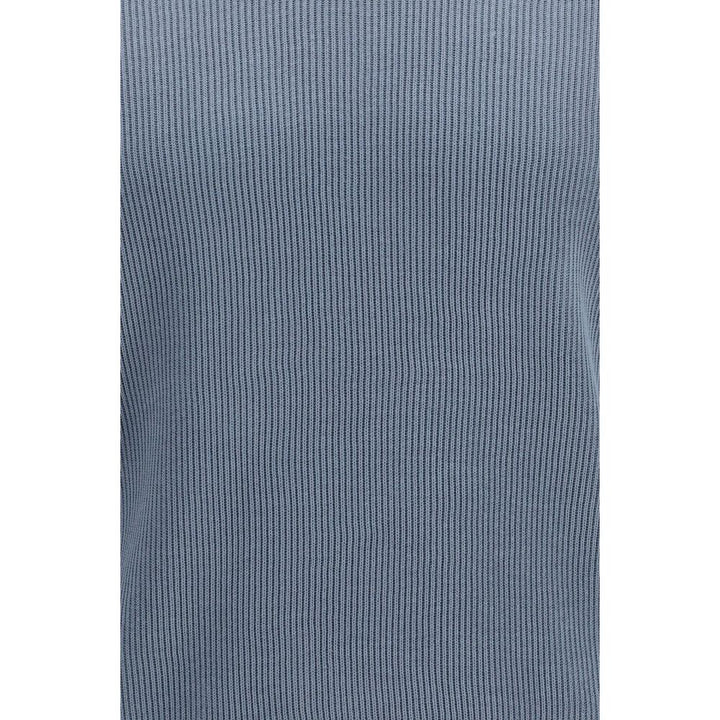 Brunello Cucinelli Blue Cotton Polo Shirt