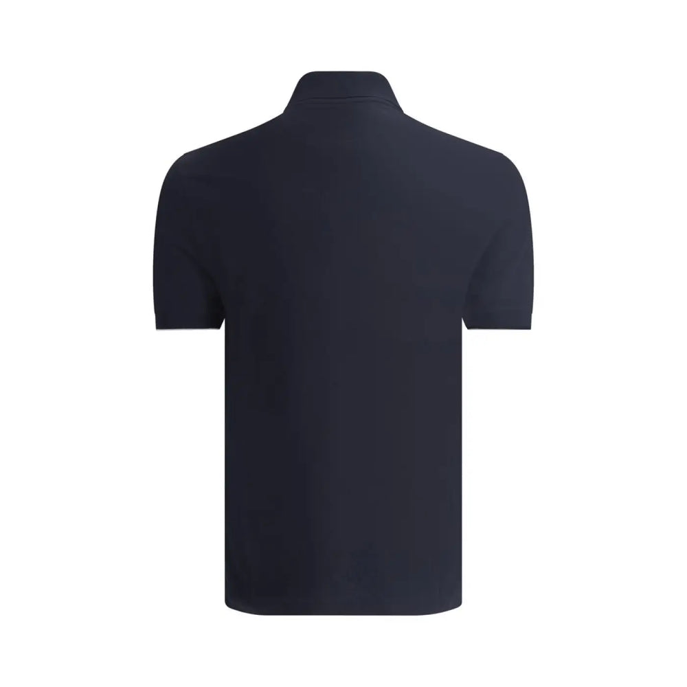Brunello Cucinelli Blue Cotton Polo Shirt