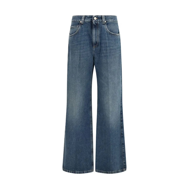 Brunello Cucinelli Blue Cotton Relaxed Fit Jeans