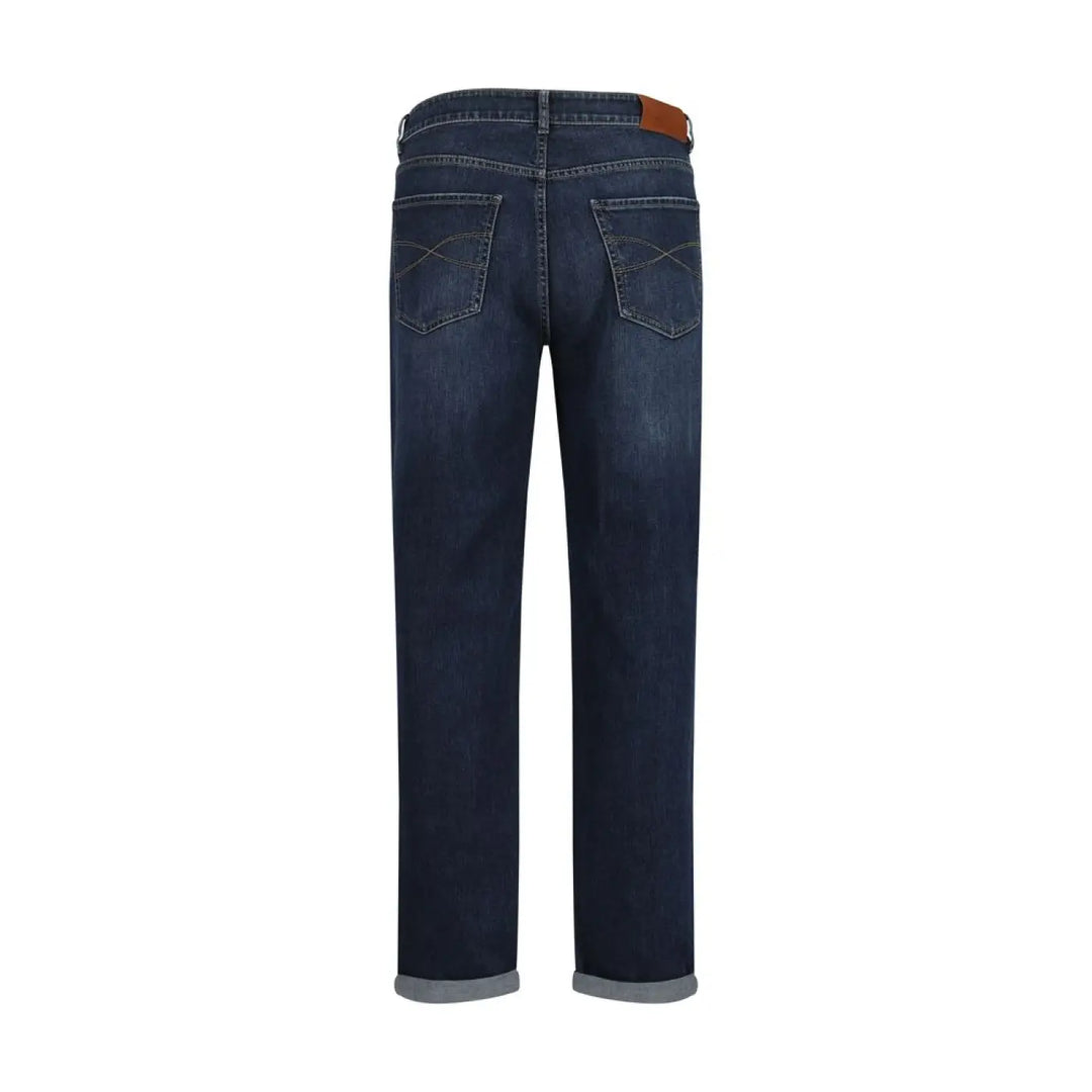 Brunello Cucinelli Blue Cotton Straight-leg Jeans
