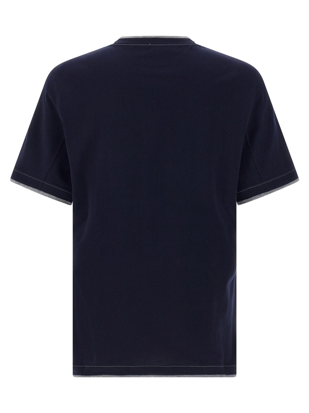Brunello Cucinelli Blue Cotton T-shirt