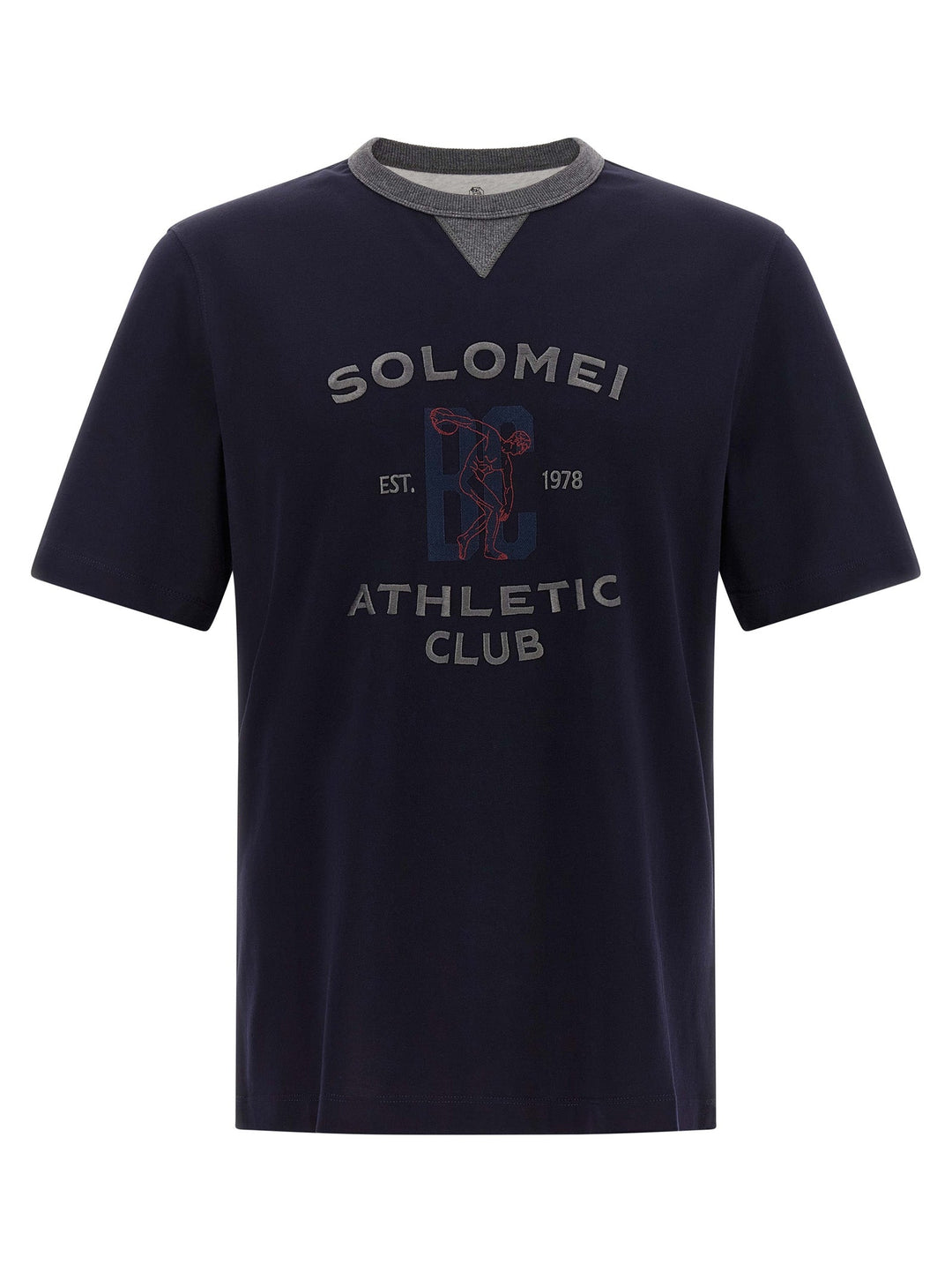 Brunello Cucinelli Blue Cotton T-shirt