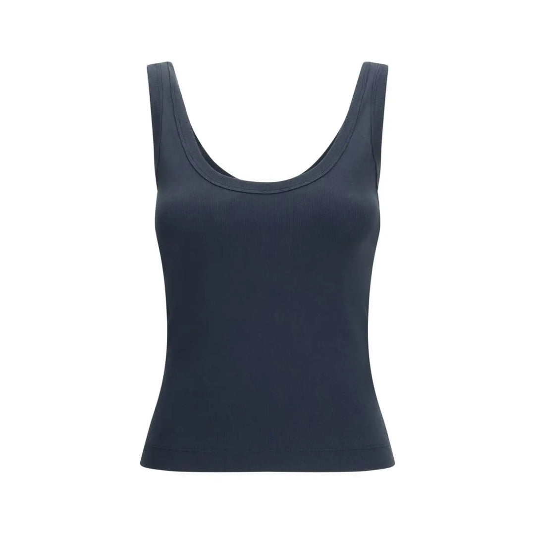 Brunello Cucinelli Blue Cotton T-Shirt