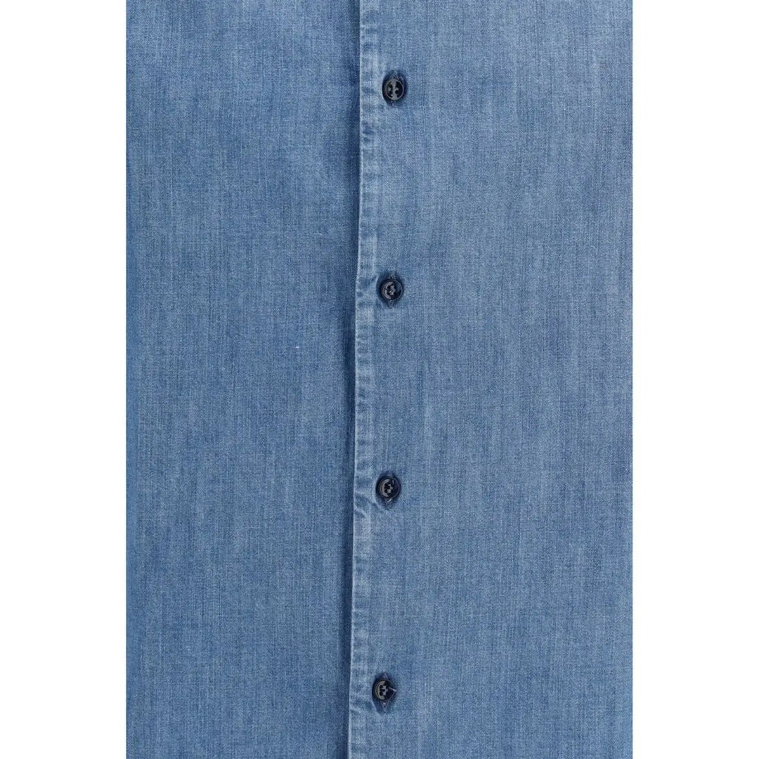 Brunello Cucinelli Blue Denim Shirt