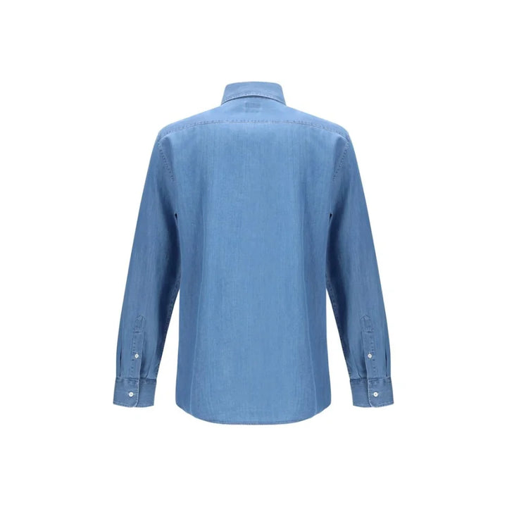 Brunello Cucinelli Blue Denim Shirt