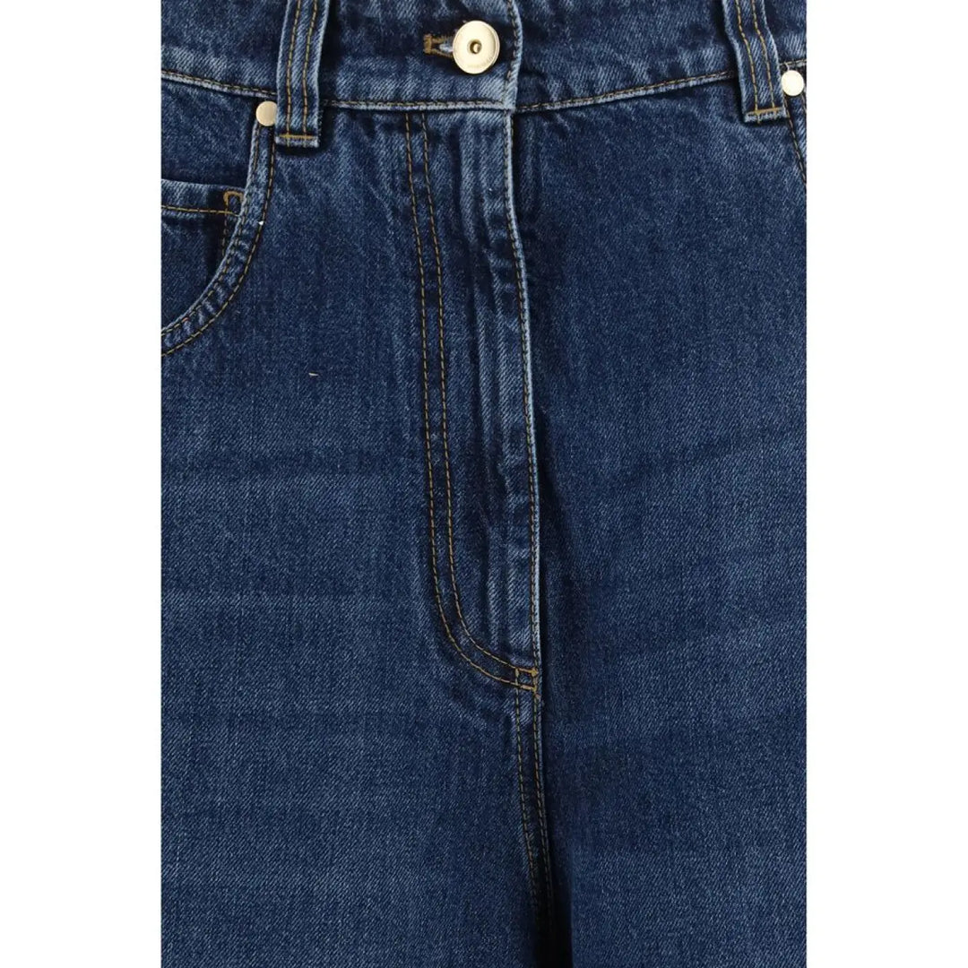 Brunello Cucinelli Blue Denim Shorts