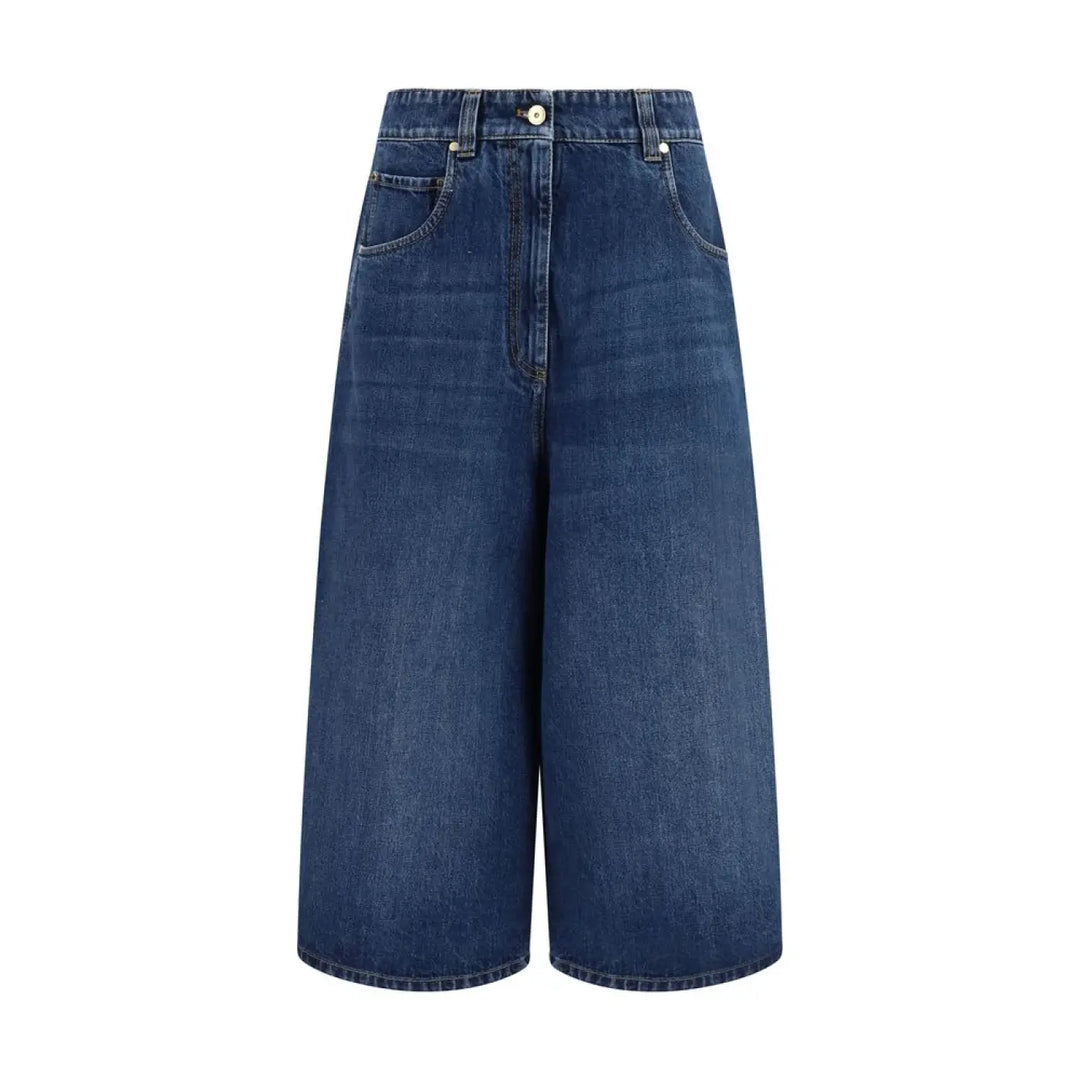 Brunello Cucinelli Blue Denim Shorts