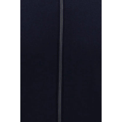 Brunello Cucinelli Blue Fleece Wool Cardigan