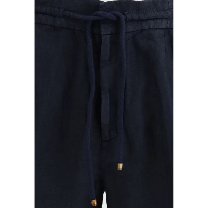 Brunello Cucinelli Blue Linen Bermuda Shorts