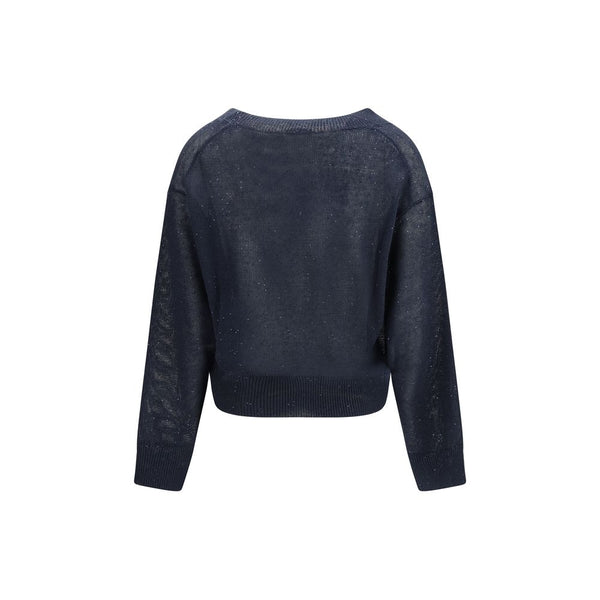 Brunello Cucinelli - Blue Linen T-Shirt