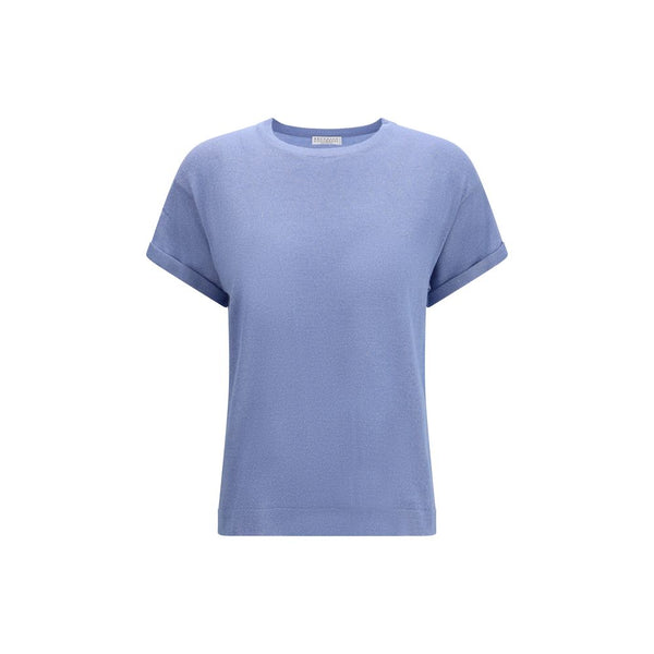 Brunello Cucinelli - Blue Nylon T-Shirt