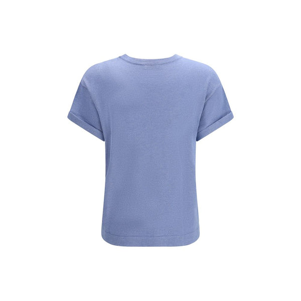 Brunello Cucinelli - Blue Nylon T-Shirt