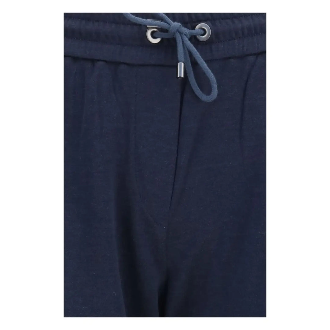 Brunello Cucinelli Blue Polyamide Casual Pants