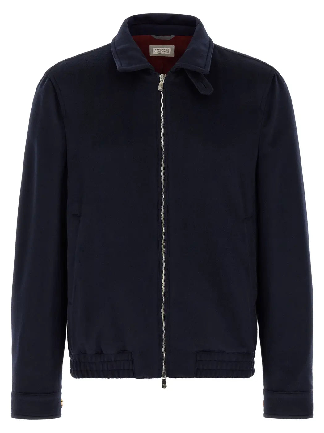 Brunello Cucinelli Blue Virgin Wool Bomber