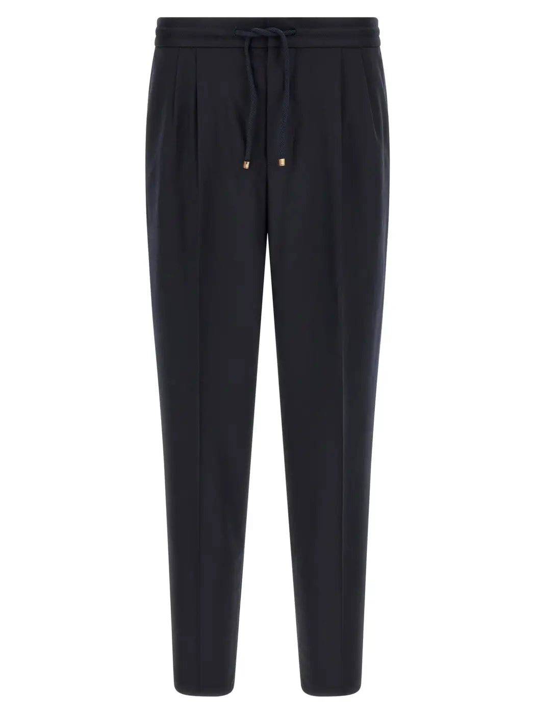 Brunello Cucinelli Blue Virgin Wool Casual Pants