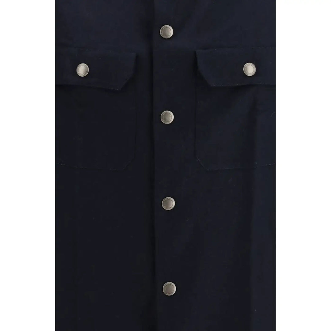 Brunello Cucinelli Blue Wool Oves Aries Shirt