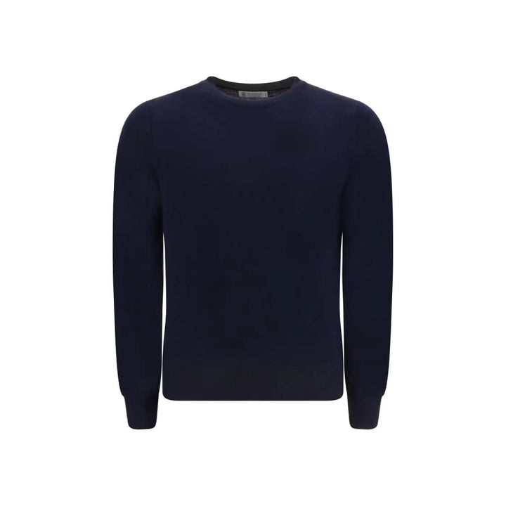 Brunello Cucinelli Blue Wool Oves Aries Sweatshirt