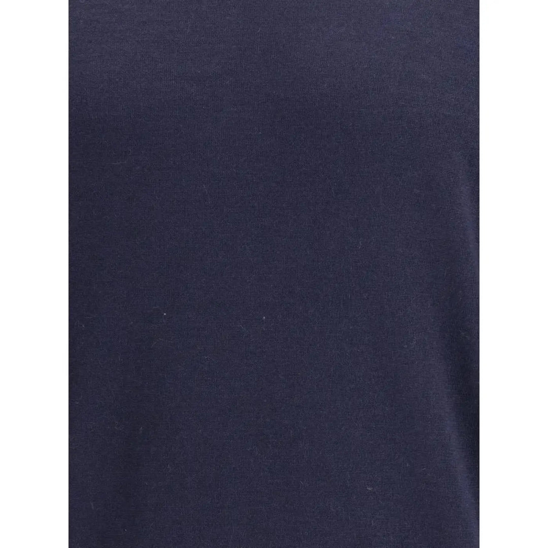 Brunello Cucinelli Blue Wool Oves Aries Turtleneck