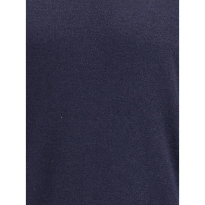 Brunello Cucinelli Blue Wool Oves Aries Turtleneck