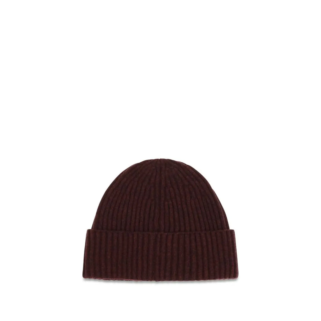 Brunello Cucinelli Bordeaux Cashmere Beanie