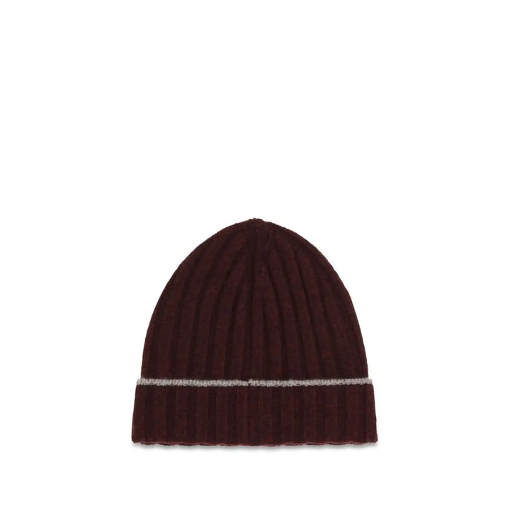 Brunello Cucinelli Bordeaux Cashmere Beanie