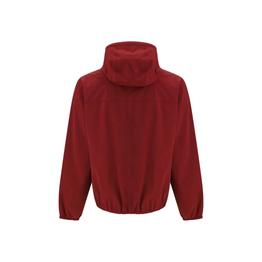 Brunello Cucinelli Bordeaux Polyamide Shell Jacket