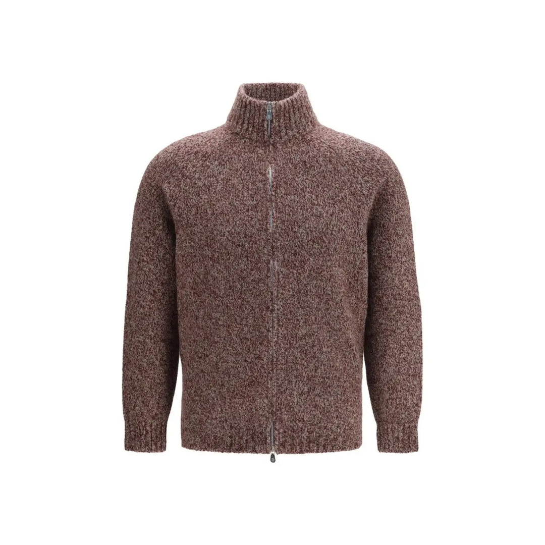 Brunello Cucinelli Bordeaux Wool Oves Aries Cardigan