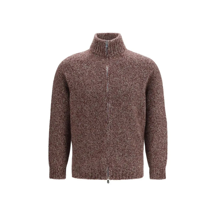 Brunello Cucinelli Bordeaux Wool Oves Aries Cardigan