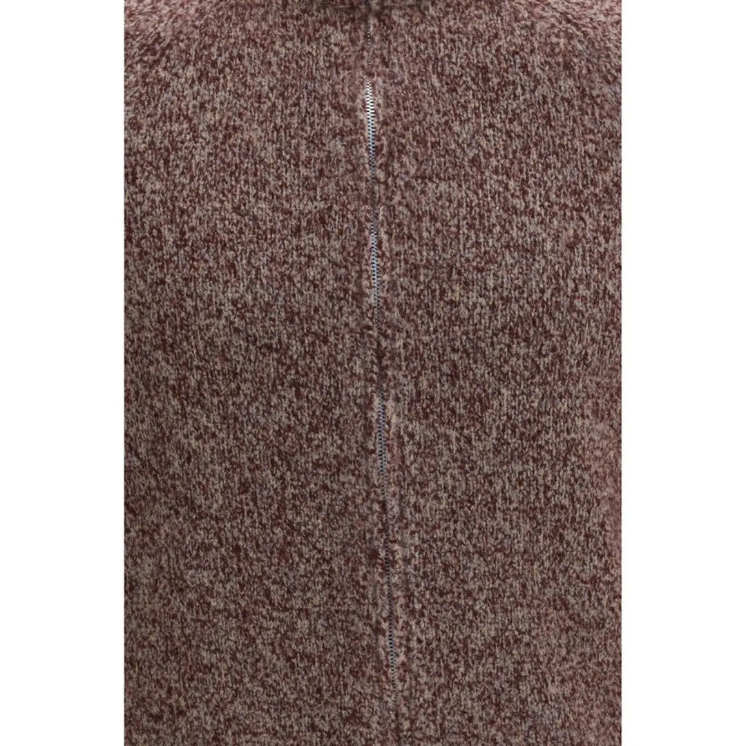 Brunello Cucinelli Bordeaux Wool Oves Aries Cardigan