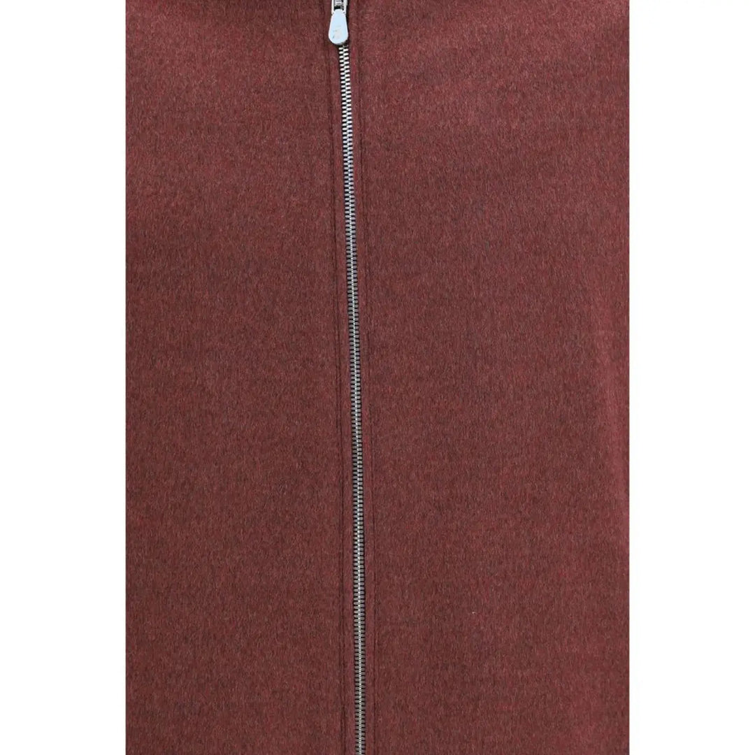 Brunello Cucinelli Bordeaux Wool Oves Aries Full-length Jacket