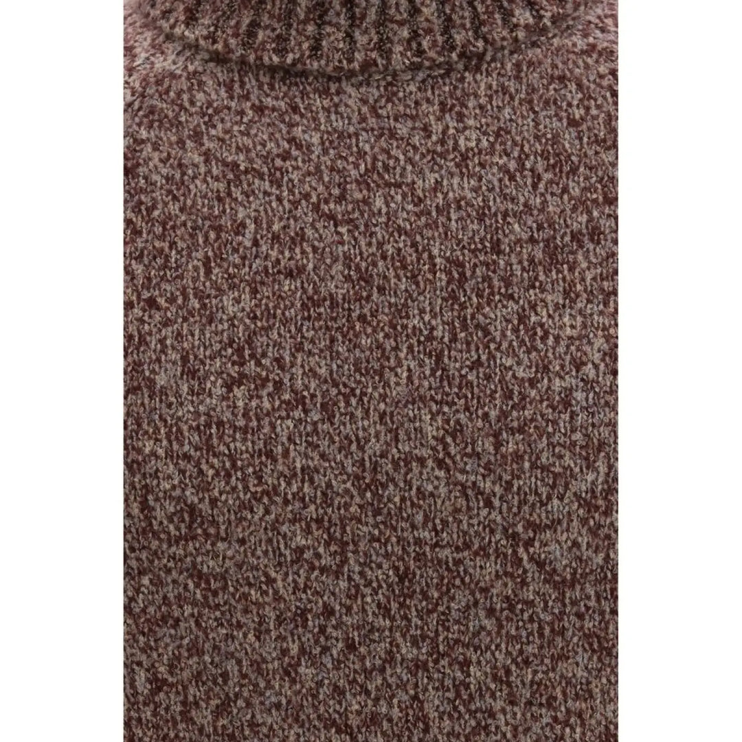 Brunello Cucinelli Bordeaux Wool Oves Aries Turtleneck