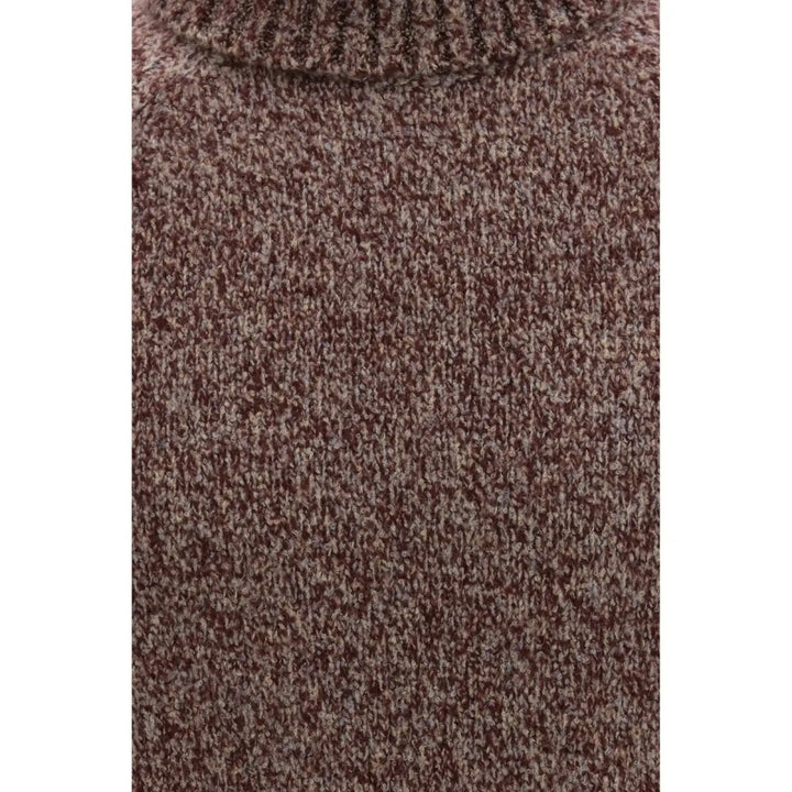 Brunello Cucinelli Bordeaux Wool Oves Aries Turtleneck