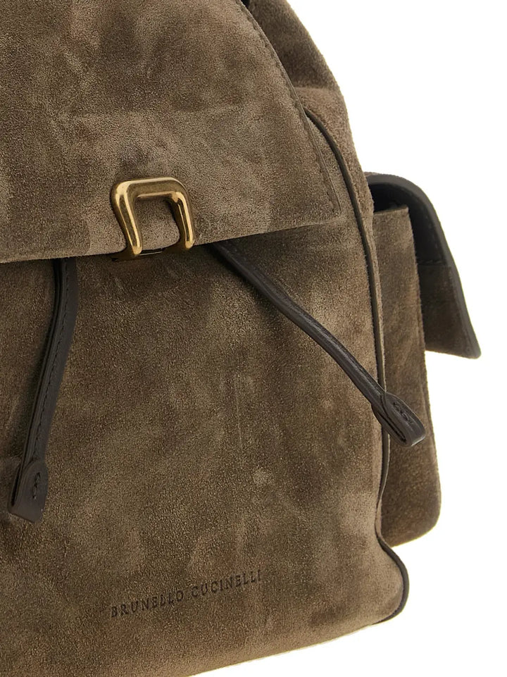 Brunello Cucinelli Brown Calfskin Backpack
