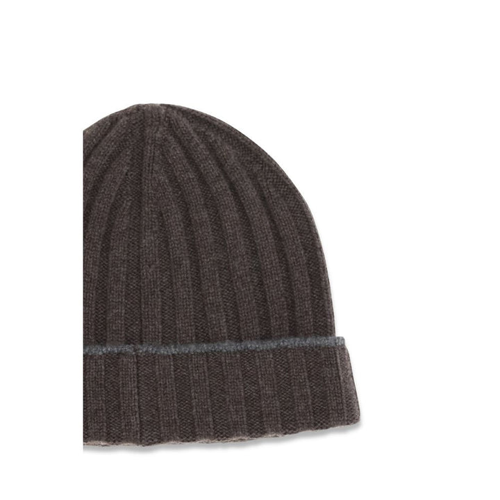 Brunello Cucinelli Brown Cashmere Beanie