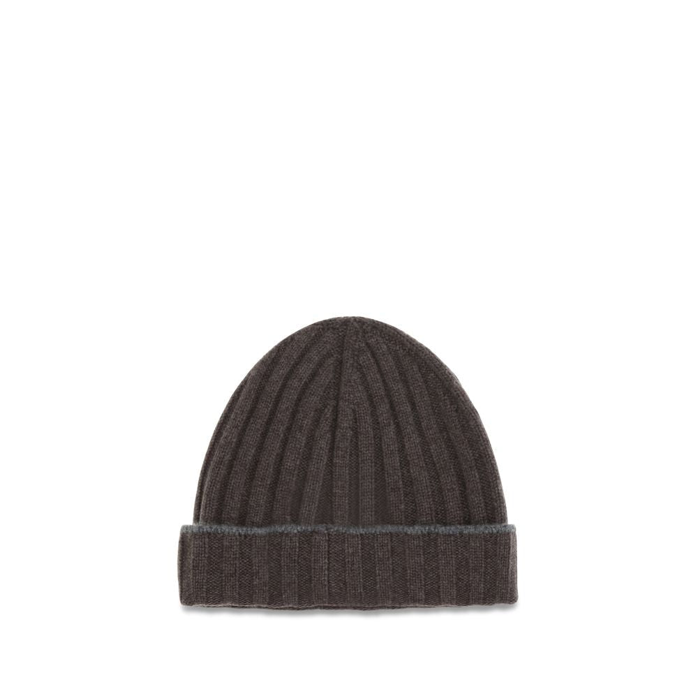 Brunello Cucinelli Brown Cashmere Beanie