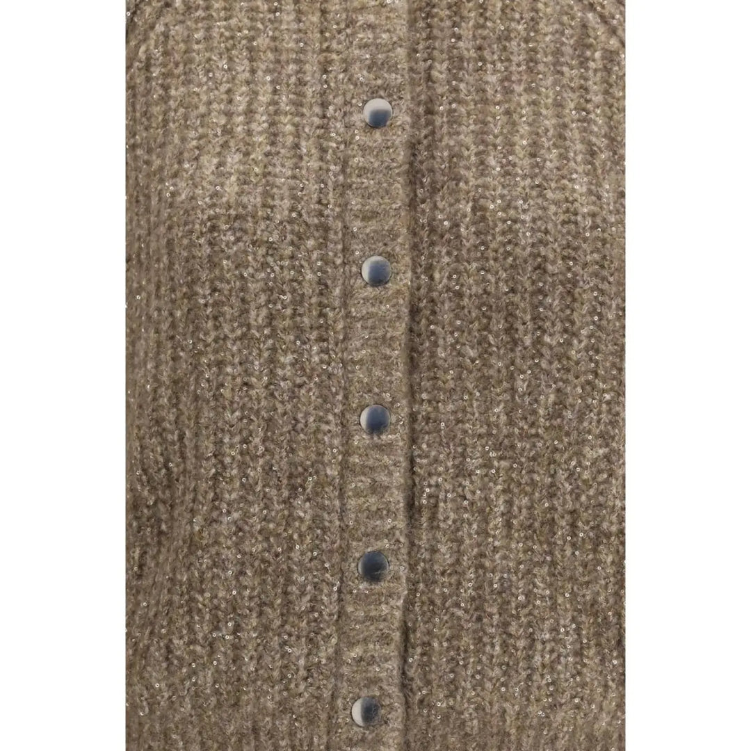 Brunello Cucinelli Brown Cashmere Cardigan