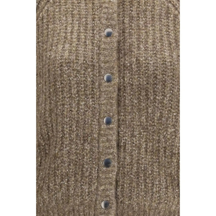 Brunello Cucinelli Brown Cashmere Cardigan